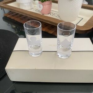 kate spade Clear Club & Diamond Shot Glasses - Set of 2